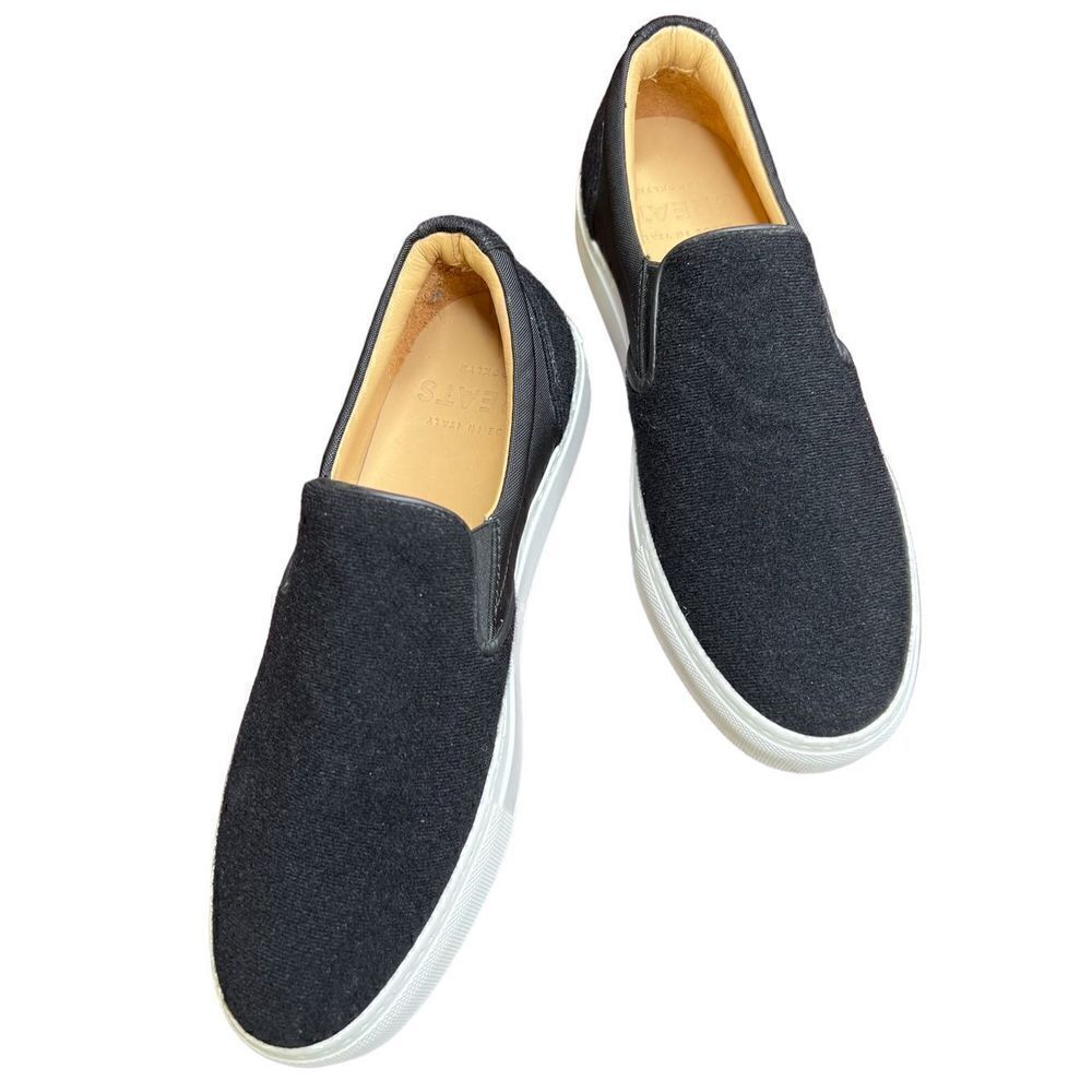 Greats Brooklyn Made in Italy Nero Platform Slip on Sneaker NWOB Size 9 1/2
